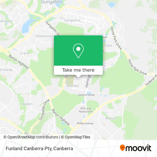 Funland Canberra Pty map