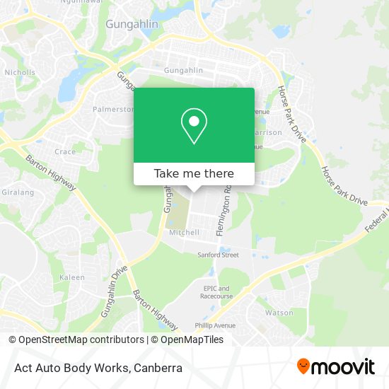 Act Auto Body Works map