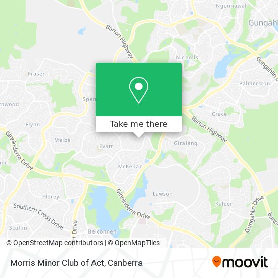 Morris Minor Club of Act map