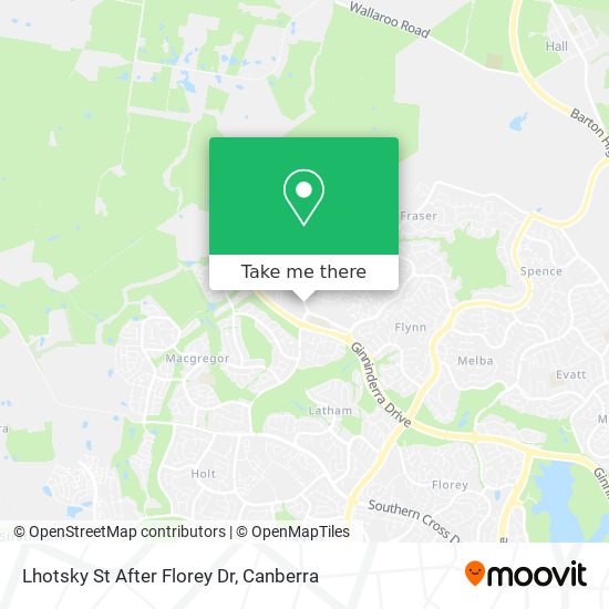 Lhotsky St After Florey Dr map