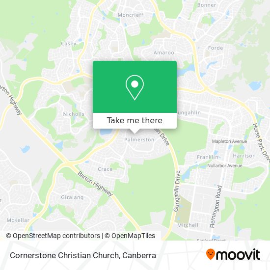 Cornerstone Christian Church map