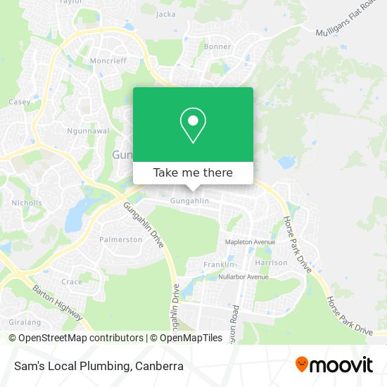 Sam's Local Plumbing map