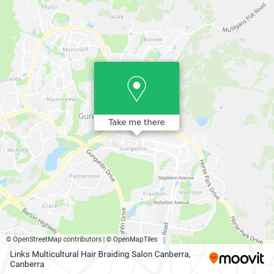 Links Multicultural Hair Braiding Salon Canberra map
