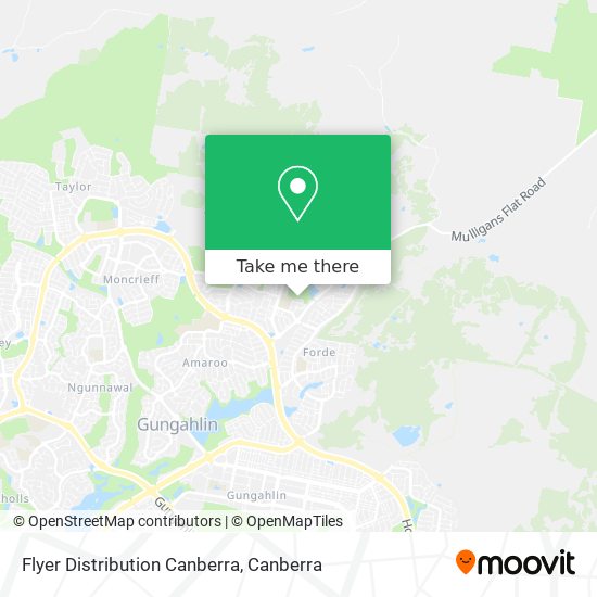 Flyer Distribution Canberra map
