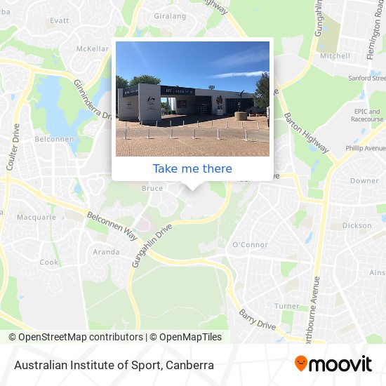 Australian Institute of Sport map