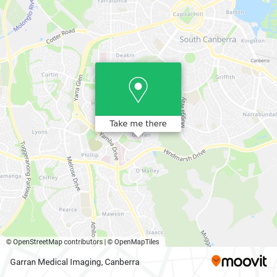 Garran Medical Imaging map