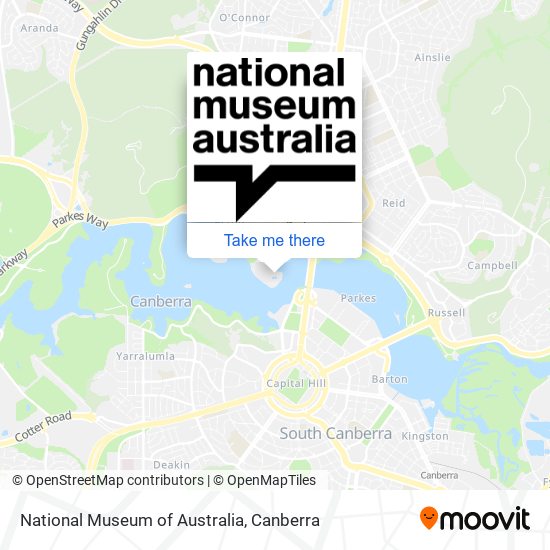 National Museum of Australia map