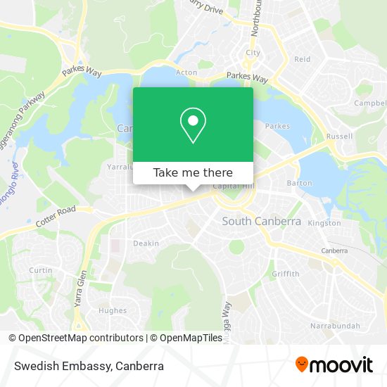 Swedish Embassy map