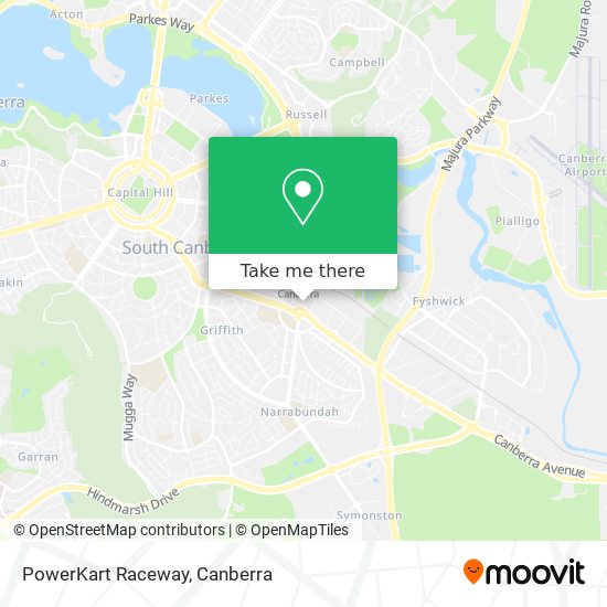 PowerKart Raceway map