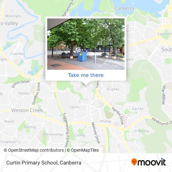 Curtin Primary School map