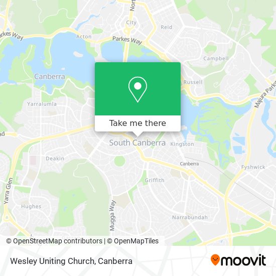 Wesley Uniting Church map