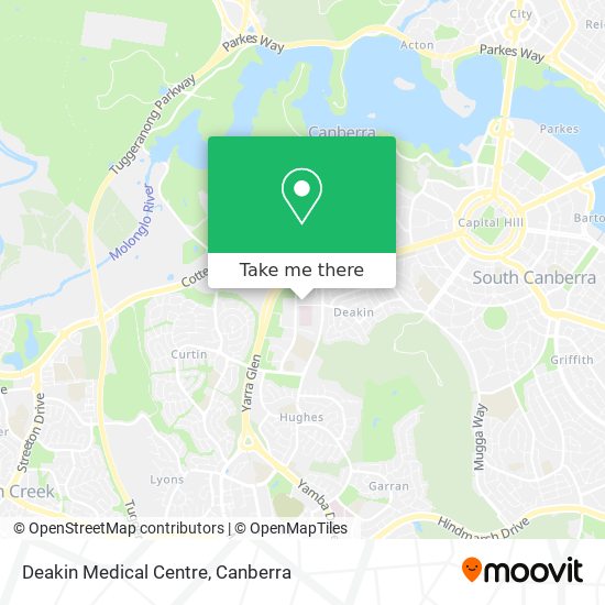 Deakin Medical Centre map