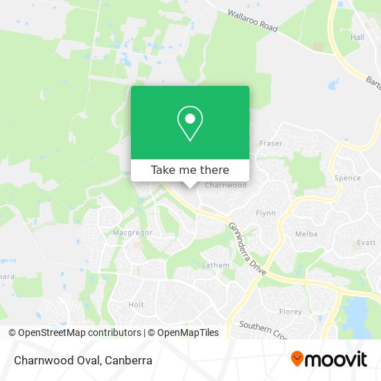 Charnwood Oval map