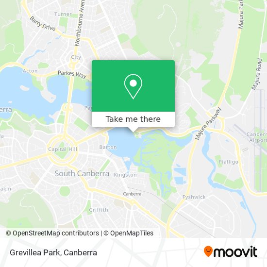 Mapa Grevillea Park