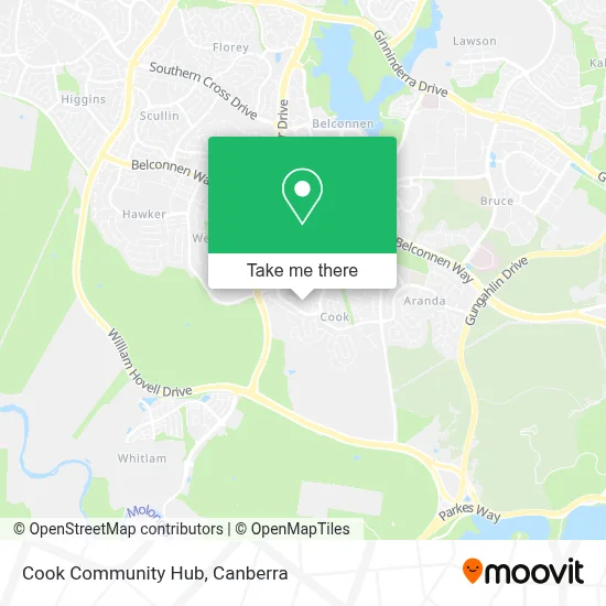 Mapa Cook Community Hub