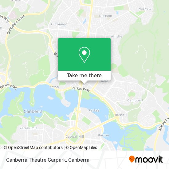 Canberra Theatre Carpark map