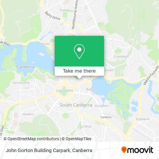 Mapa John Gorton Building Carpark