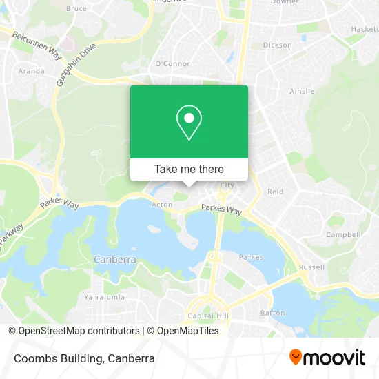 Mapa Coombs Building