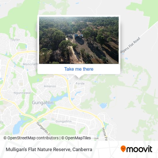 Mulligan's Flat Nature Reserve map