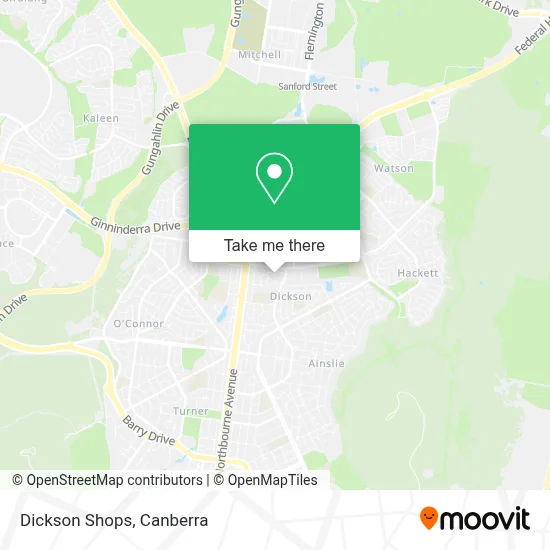 Mapa Dickson Shops