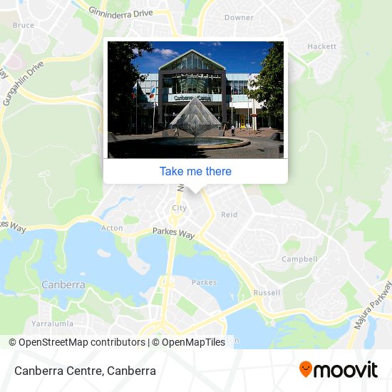Canberra Centre map