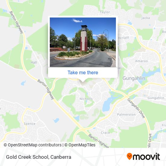 Gold Creek School map