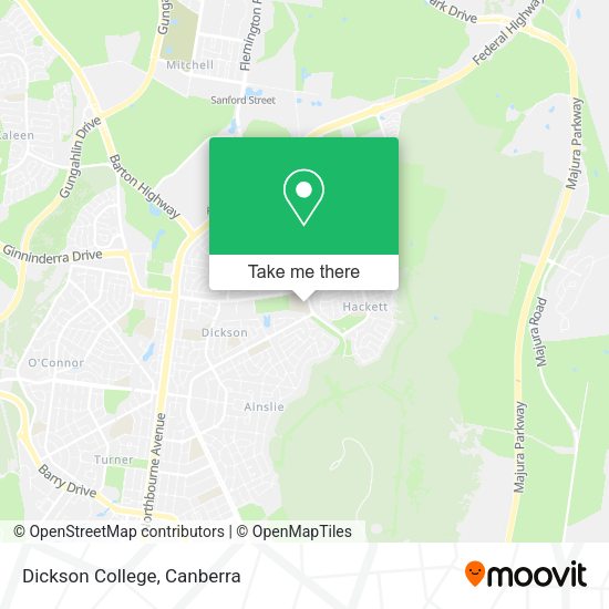 Dickson College map