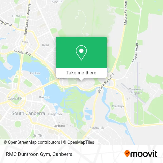 Mapa RMC Duntroon Gym