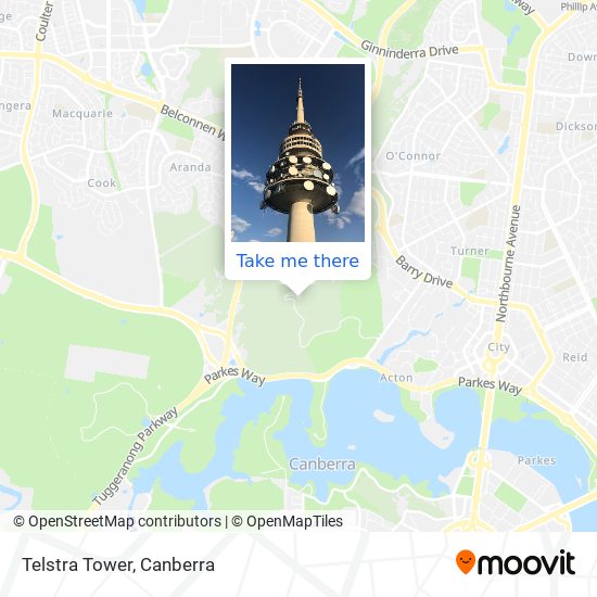 Mapa Telstra Tower