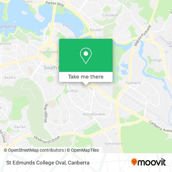 Mapa St Edmunds College Oval