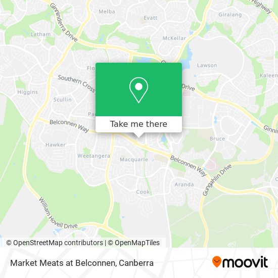 Market Meats at Belconnen map