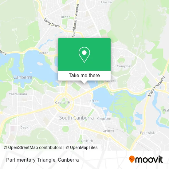 Mapa Parlimentary Triangle