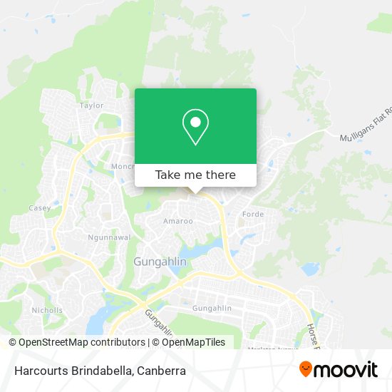 Harcourts Brindabella map