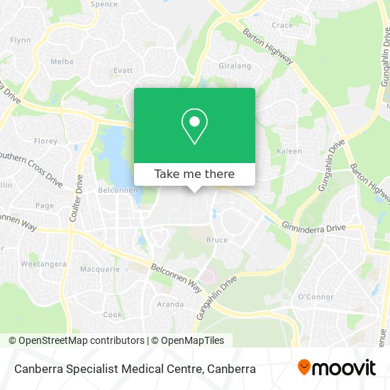 Canberra Specialist Medical Centre map