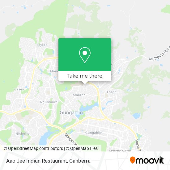 Mapa Aao Jee Indian Restaurant