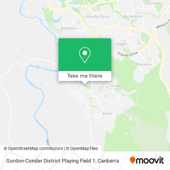 Gordon-Conder District Playing Field 1 map