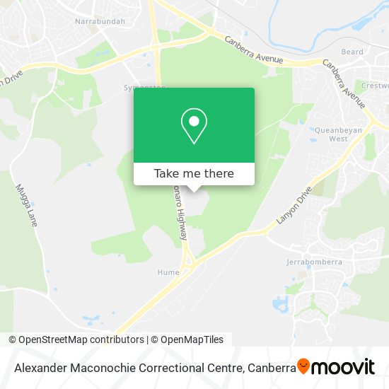 Alexander Maconochie Correctional Centre map