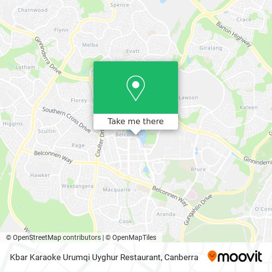 Kbar Karaoke Urumqi Uyghur Restaurant map
