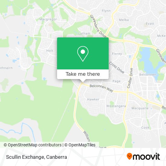 Scullin Exchange map