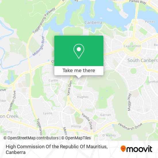 High Commission Of the Republic Of Mauritius map