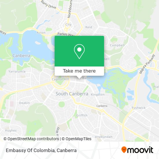 Embassy Of Colombia map