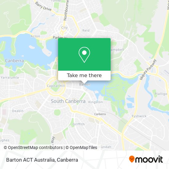 Barton ACT Australia map