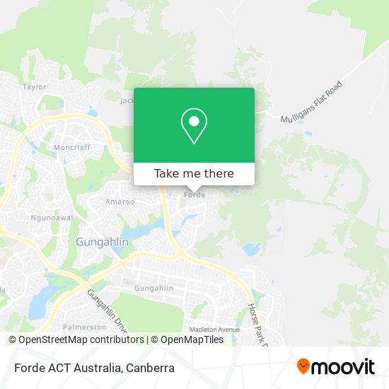 Forde ACT Australia map