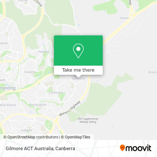 Gilmore ACT Australia map