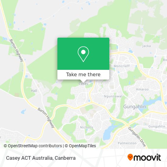 Casey ACT Australia map