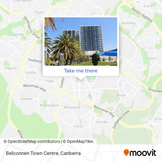Belconnen Town Centre map