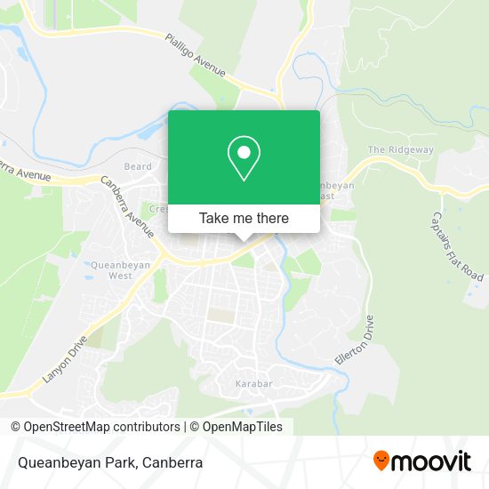 Queanbeyan Park map