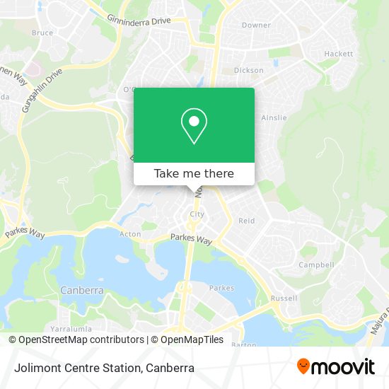 Jolimont Centre Station map