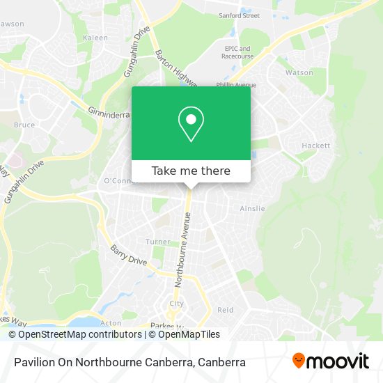 Pavilion On Northbourne Canberra map