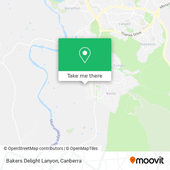 Bakers Delight Lanyon map